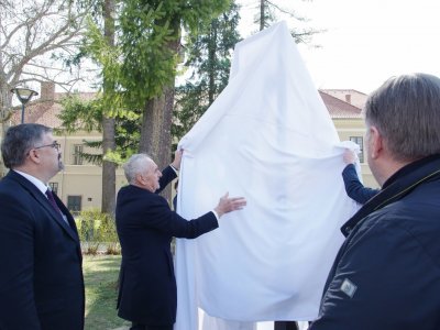 Vaszary János festőművész szobrának avatása