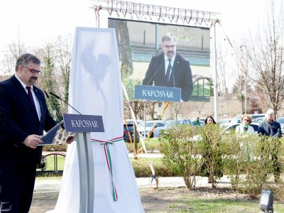 Vaszary János festőművész szobrának avatása